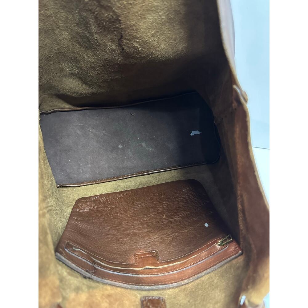 Madewell Marin Slouchy Leather Tote Bag Brown 14x15x7 Minimalist Everyday Bag - Picture 8 of 15